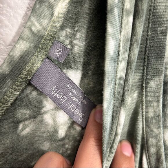 Sweaty Betty Take It Easy Tie Dye Moss Green Dress Size XSmall Drawstring Pocket - Picture 12 of 16